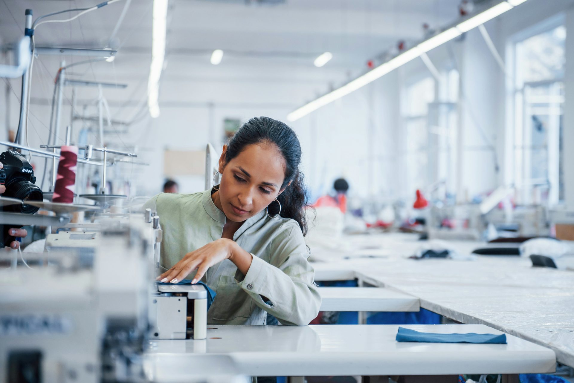 Mass production uniform sewing